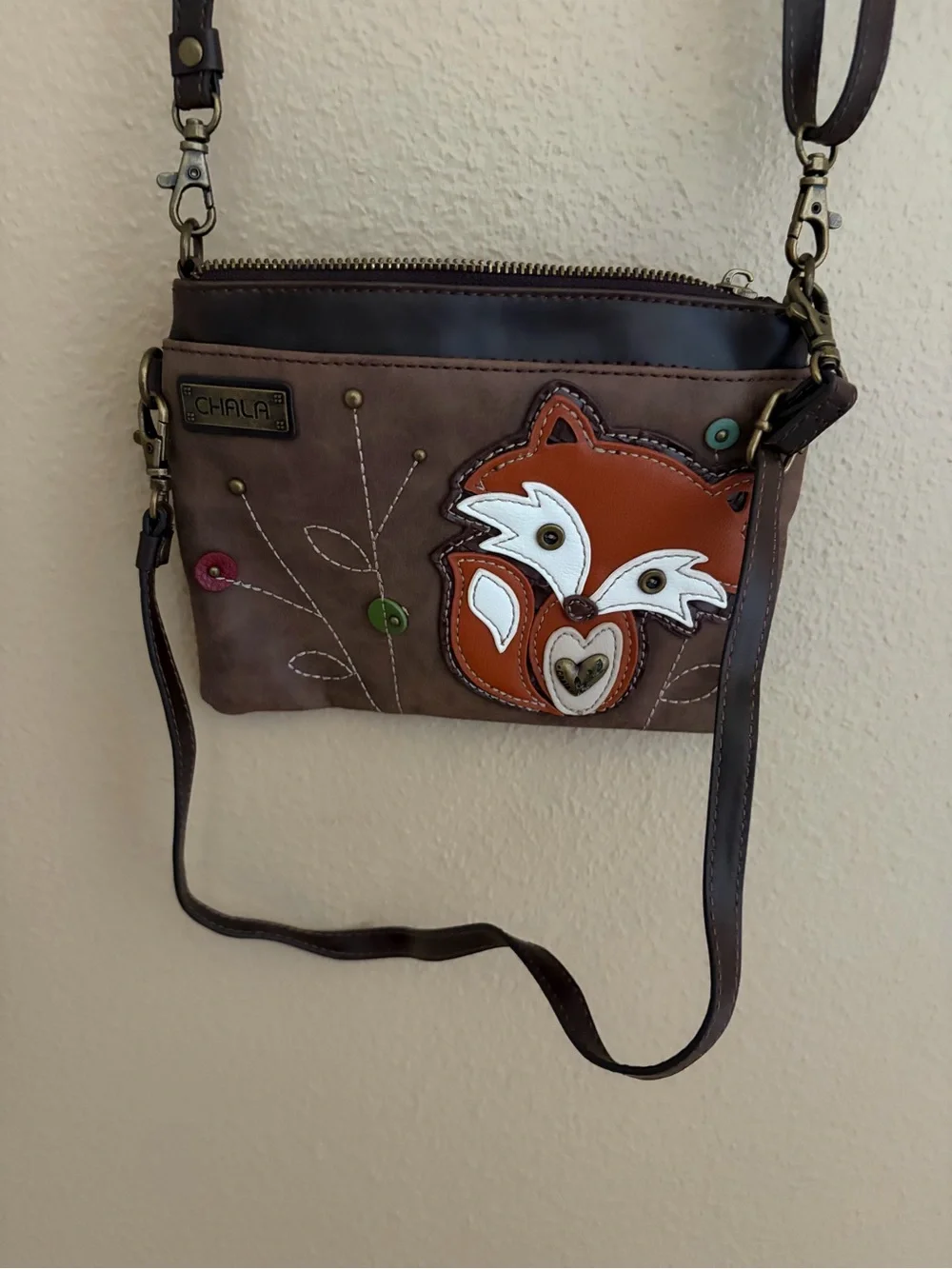 Chala Foxy Fox Woodland Women’s Crossbody Purse CUTE!!